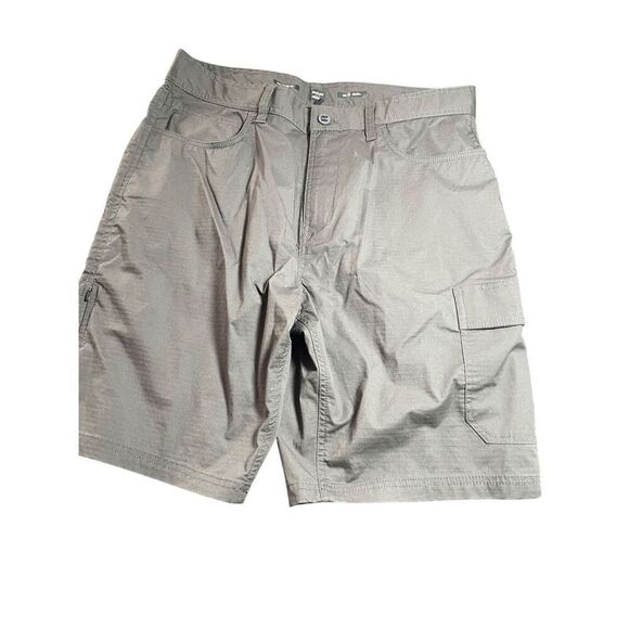 prAna Mens Gray Standard Fit Cargo Shorts Size 35/10 - Picture 2 of 13
